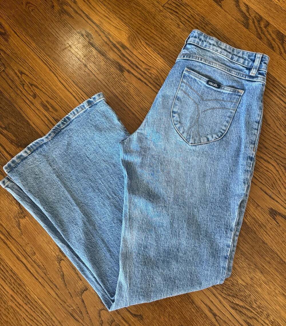 Rolla's Sailor Jeans Size 31 Blue Denim High Rise Flare Pants